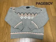 PAGEBOY / ノルディック柄 ニット プルオーバー
