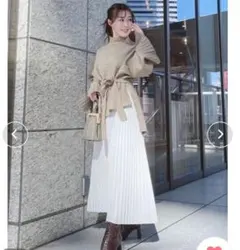 超美品⭐︎マーキュリーデュオ　フェイクレザーシャーリングスカート