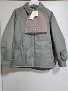 ANYA HINDMARCH×UNIQLO／パフテックシャツジャケット　オリーブ