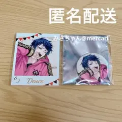 ツイステ くつろぎマイルーム デュース フォト風カード 缶バッジ セット