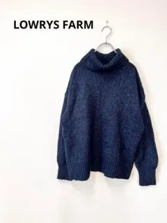 LOWRYS FARM ローリーズファーム　タートルネックリブニットセーター