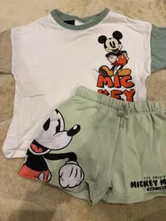 ZARA ミッキーマウス Tシャツ ショートパンツ セット 2歳　92cm