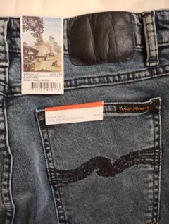 Nudie Jeans Skinny Lin Black Yard W30×32のサムネイル
