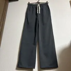 ジャージワイドパンツ　濃グレー