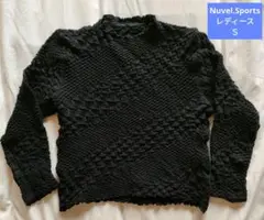 Nuvel.Sports レディースＳブラックニットセーター