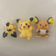 韓国限定 ポケモン ガチャ ピカチュウ ピチュー ライチュウ ぬいぐるみ