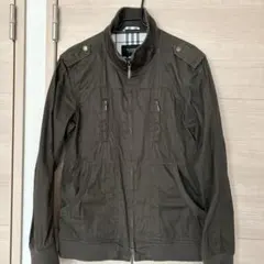 バーバリーブラックレーベル　ライダースジャケット　メンズL カーキ
