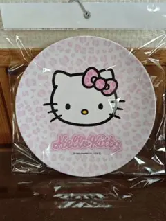 【最終値下げ】①ハローキティ　ヒョウ柄　キティ　ピンク　メラミンプレート　皿
