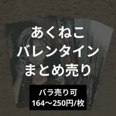あくねこ　バレンタイン　2026　トレカ風カード　まとめ売り