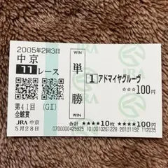 【現地的中】単勝馬券 1999年 京都新聞杯 アドマイヤベガ ラスト勝利！武豊 現地的中】単勝馬券 1999年 京都新聞杯 アドマイヤベガ 最後の勝利