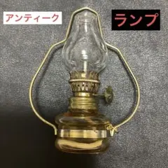 古董　灯　アンティーク antique オイルランプ ガラス製　ミニ　lampのサムネイル