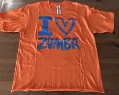 ZUMBA I ♥ ZUMBA Tシャツ オレンジ