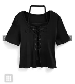 GRL レースアップレイヤード風トップス［at2260］グレイル