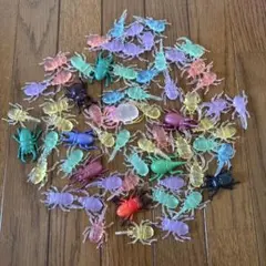 カブトムシ クワガタ カラフル昆虫型プラスチック おもちゃ セット フィギュア