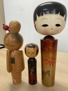 創作こけし 椿模様 黒髪 伝統工芸品 - メルカリ