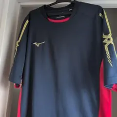 Mizuno Quick Dry Plus XL シャツ ネイビー/レッド