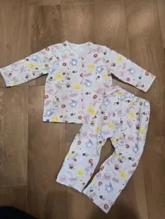 キャラクター柄長袖パジャマ 90