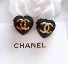 CHANEL シャネル ハート ヘアゴム ブラック ゴールド - メルカリ