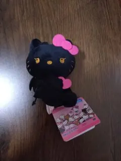 黒キティ ぬいぐるみキーホルダー