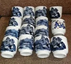 猫*猫様 昭和レトロ  湯呑み 湯飲み 15点まとめ