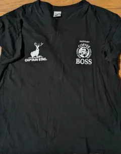 ★希少★CAPTAIN STAG ✕ SUNTORY BOSSコラボTシャツ