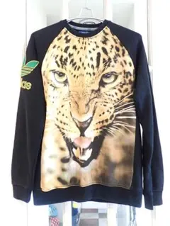 adidas ヒョウ柄 スウェット トレーナー men's(M)