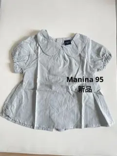 manina 襟付きライトグレーシャツ 95