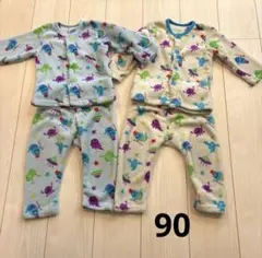 パジャマ　もこもこ　長袖　冬　ベビー　おばけ　まとめ売り　男の子　90 フリース