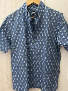HELLY HANSEN アンカー柄 半袖シャツ Mサイズのサムネイル