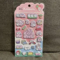 ☆即日発送☆ Nekoni animals ぷくぷくシール こぶた 1点