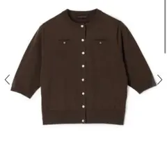 m*k様 CABaN ファインポリエステルハーフスリーブポケットカーディガン