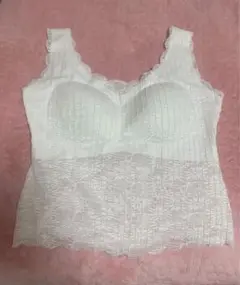 新品　キャミソール無鋼圏ブラジャー カップ付きキャミソール