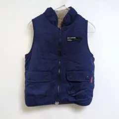 MOUJONJON /ネイビー/ ベスト/リバーシブル/110