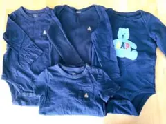 【18~24m】GAP ブラナンベアロンパース ネイビー 4点セット
