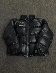 ダウンジャケット レザー