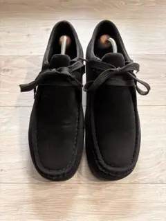 EDWIN メンズ ワラビー スウェード黒 27cm