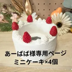 あーばば様専用ページ ミニケーキ×4個