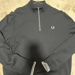 FRED PERRY ハーフジップトレーナー L ブラック