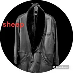 羊革 ブルゾン アウター ミンク付き 革ジャン