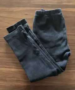 UNIQLO BABY 100リブ素材 スパッツ 黒