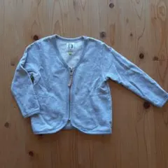 【アーバンリサーチドアーズ/ DOORS】グレー ジップアップカーディガン105