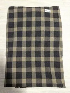 先染めチェック柄綿生地 110 x 85 cm