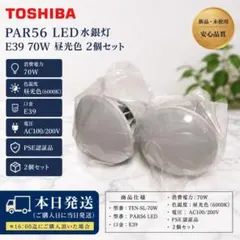 新品 PAR56 LED水銀灯 E39 70W 昼光色 2個セット - メルカリ