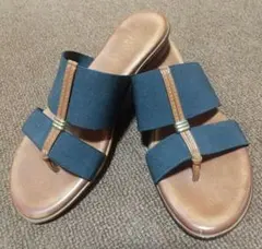 ITALIAN SHOEMAKERS　本革　トングサンダル　38　USED　美品のサムネイル