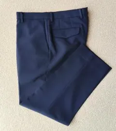 【オリヒカ】 スマートビズ スラックス 無地　紺色 W85 股下69cm