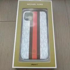 MICHAEL KORS iPhone 11 ケース　新品未使用　白オレンジ茶色