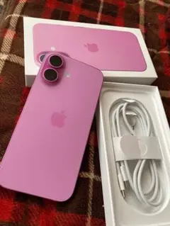 iPhone 16 ピンク128GB バッテリー100% 美品！！