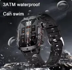 スマートウォッチ 【軍用規格】2インチ 大画面 Bluetooth通話機能