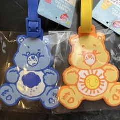 ケアベア　ラバーネームタグ　ダイソー