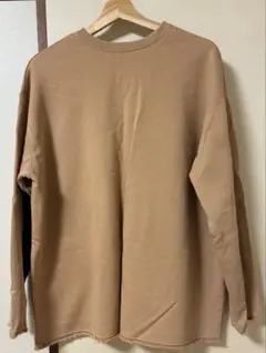 【古着】ベージュ 長袖 トレーナー